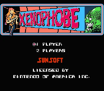 Xenophobe (USA) screen shot title